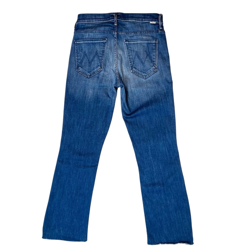 MOTHER Denim The Insider Crop Step Fray Jeans Second Thyme Around Size 27 - Picture 5 of 16
